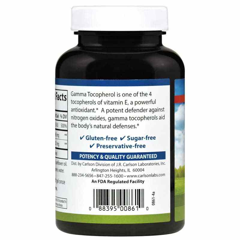 Gamma E-Gems 465 Mg Gamma Tocopherol, 120 Softgels, by Carlson Labs, image #3
