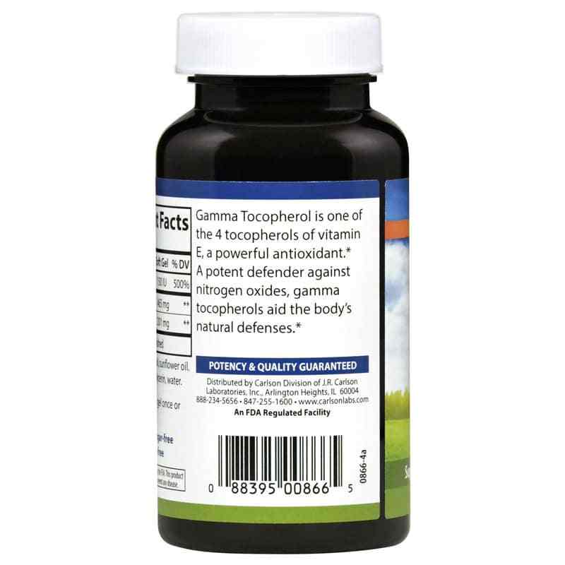 Gamma E-Gems 465 Mg Gamma Tocopherol, 60 Softgels, by Carlson Labs, image #3