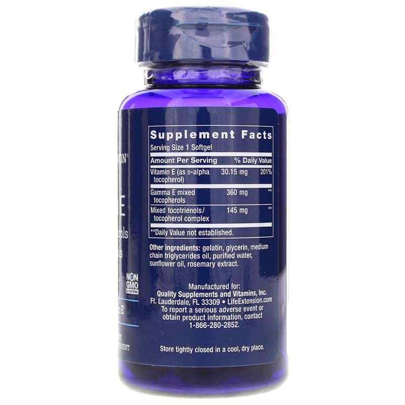Gamma E Mixed Tocopherols & Tocotrienols, by Life Extension, image #2