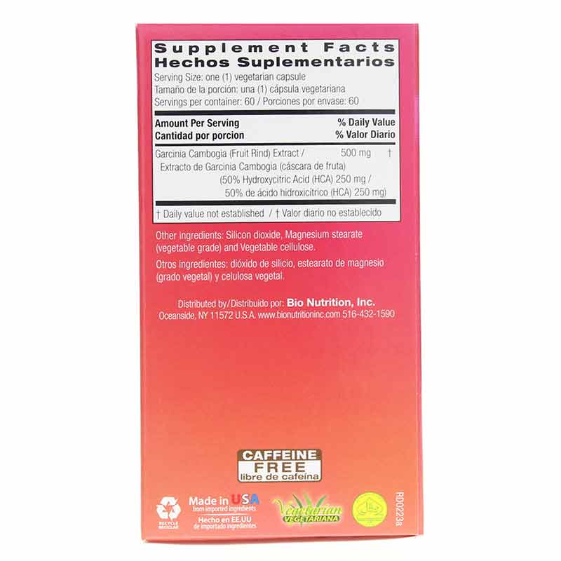 Garcinia Cambogia 500 Mg, Bio Nutrition – Natural Healthy Concepts