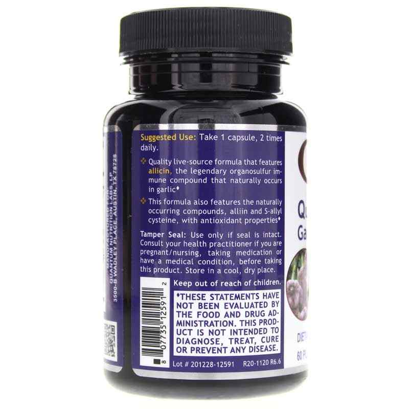 Garlic Complex, by Quantum Nutrition Labs, image #3