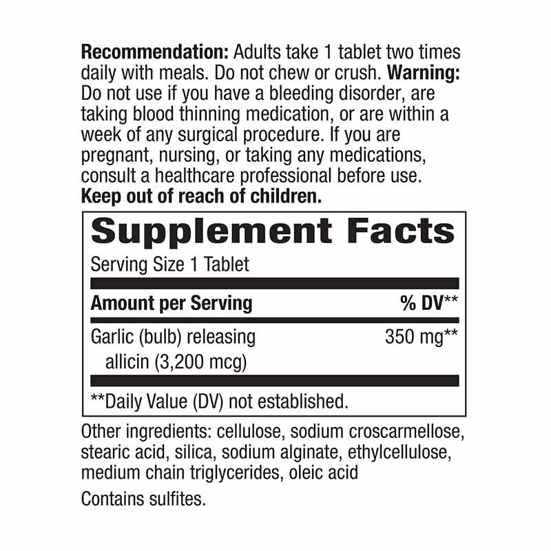 Garlicin Cardio, 90 Vegan Tablets, by Natures Way, image #2
