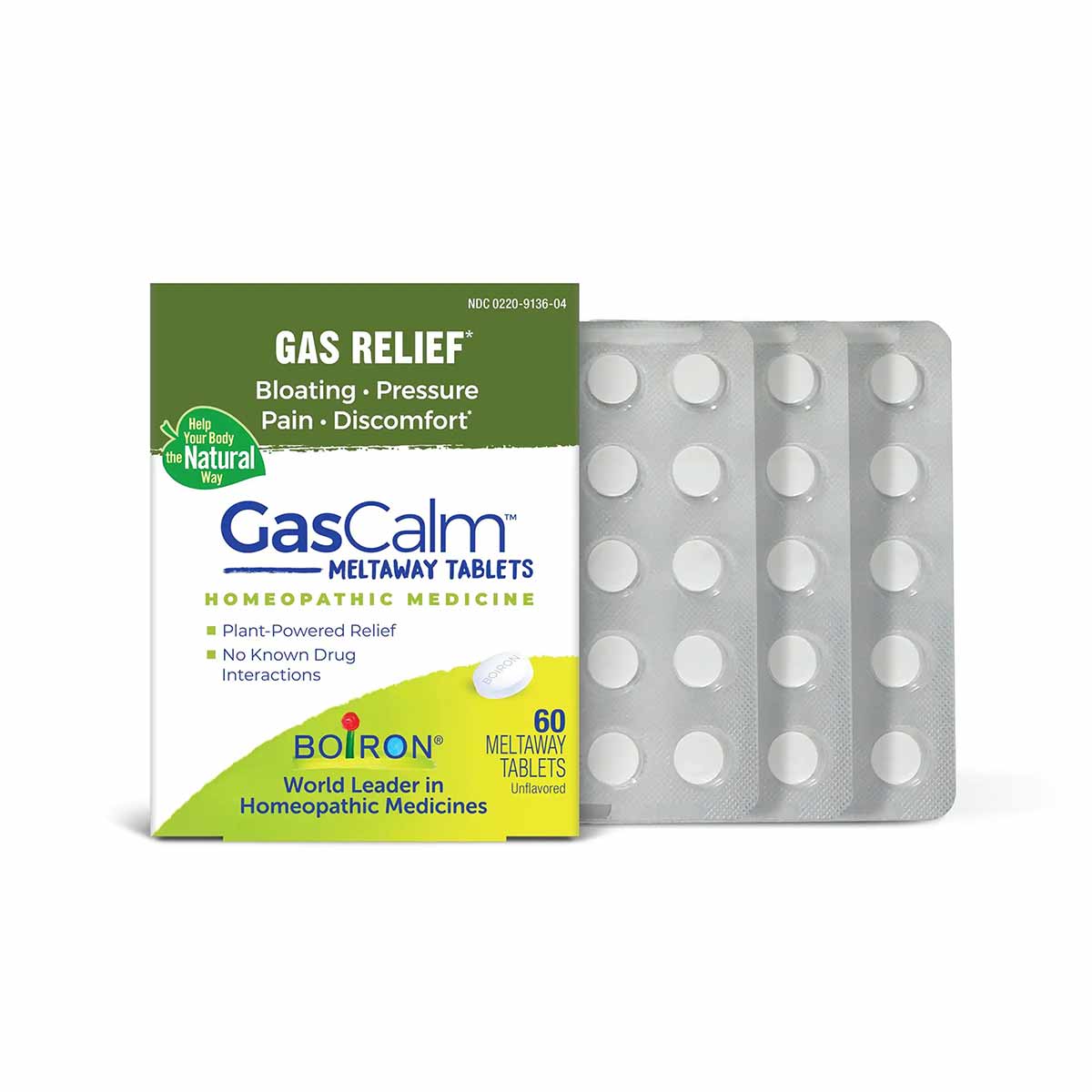 GasCalm, 60 Tablets, by Boiron