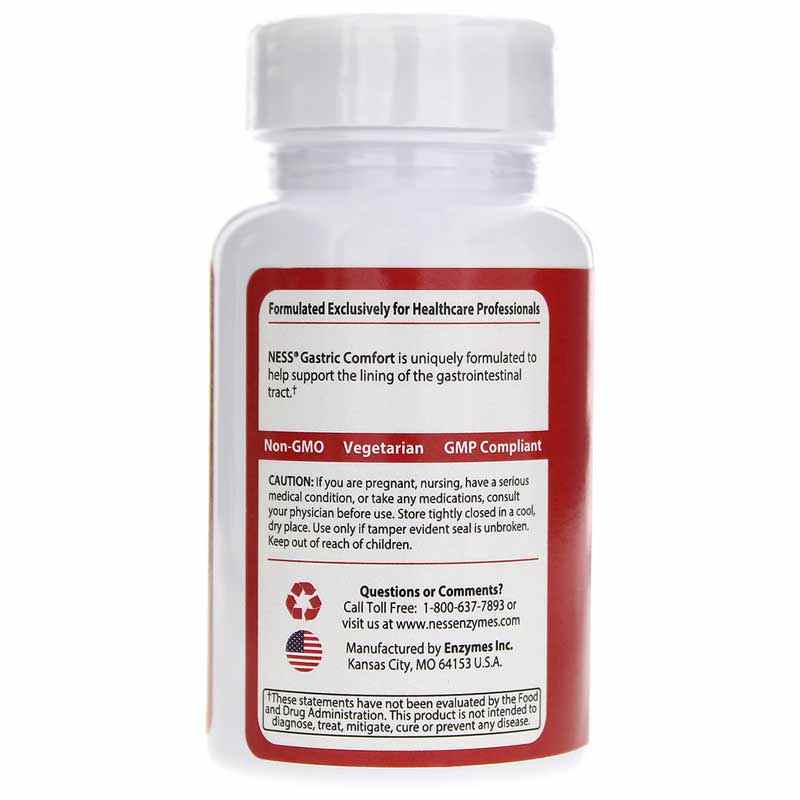 Gastric Comfort Formula 601, 90 Veg Capsules, by Ness Enzymes, image #3