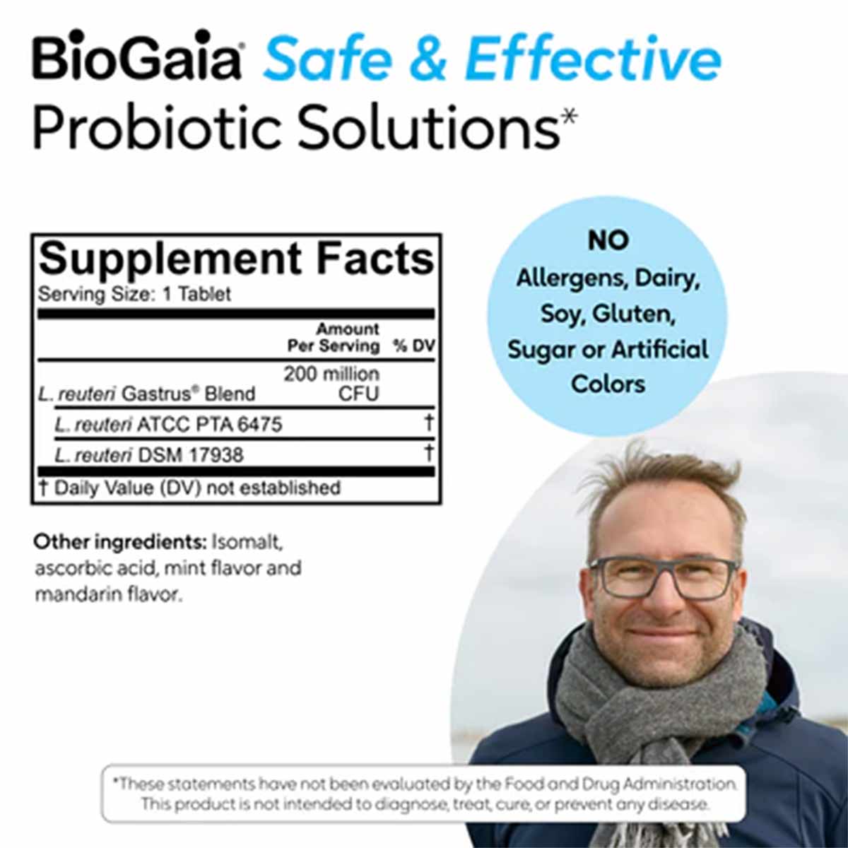 Gastrus Probiotic Chewable, by BioGaia