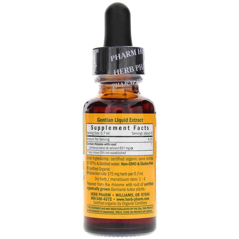 Gentian Extract, 1 Oz, by Herb Pharm, image #2