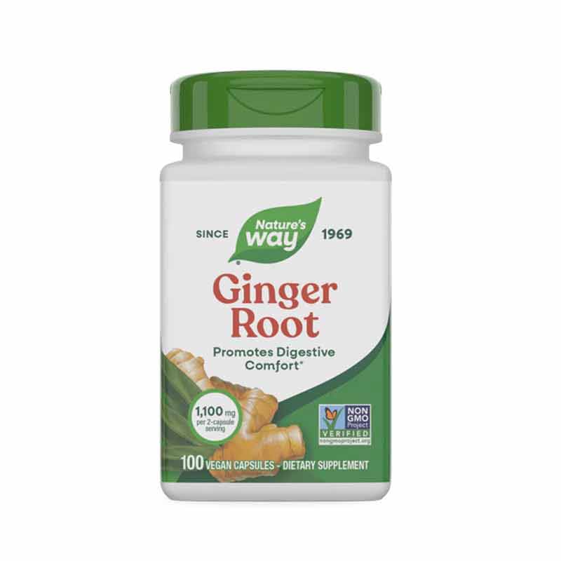 Ginger Root, 100 Veg Capsules, by Natures Way