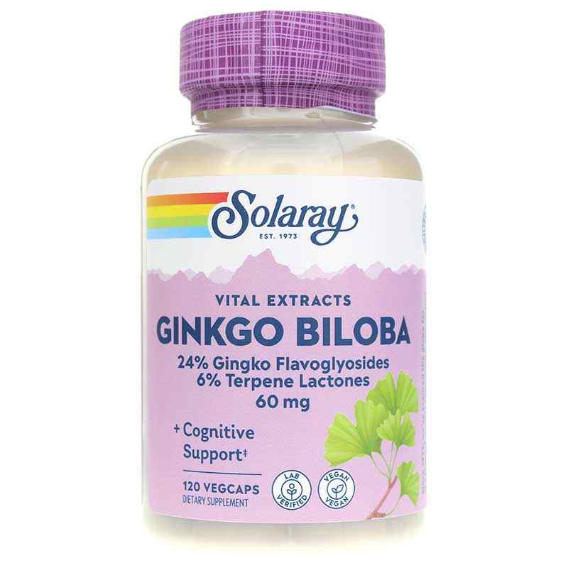 Ginkgo Biloba Extract 60 Mg, by Solaray