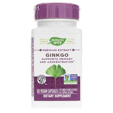 Ginkgo Premium Extract, 60 Vegan Capsules, by Natures Way