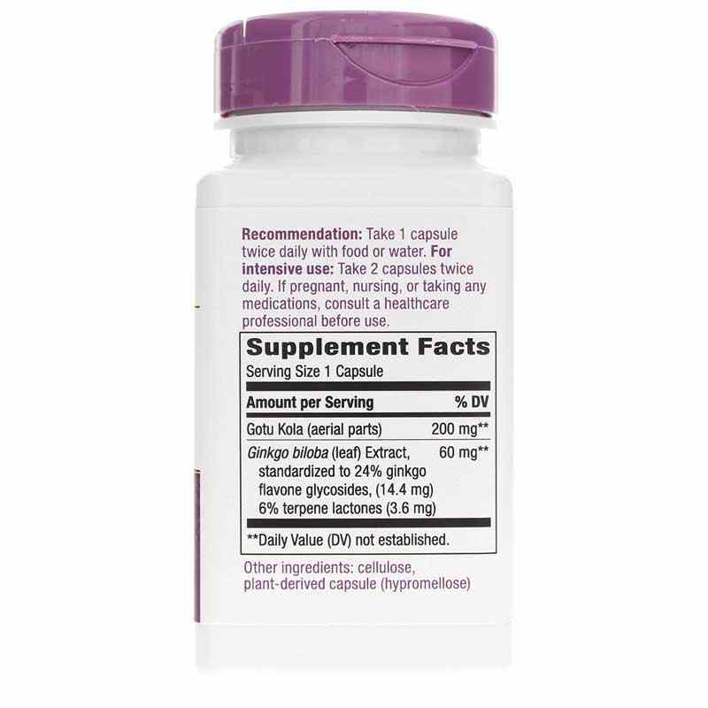 Ginkgo Premium Extract, 60 Vegan Capsules, by Natures Way, image #2