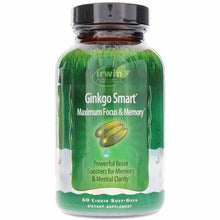 Ginkgo Smart, 60 Liquid Softgels, by Irwin Naturals