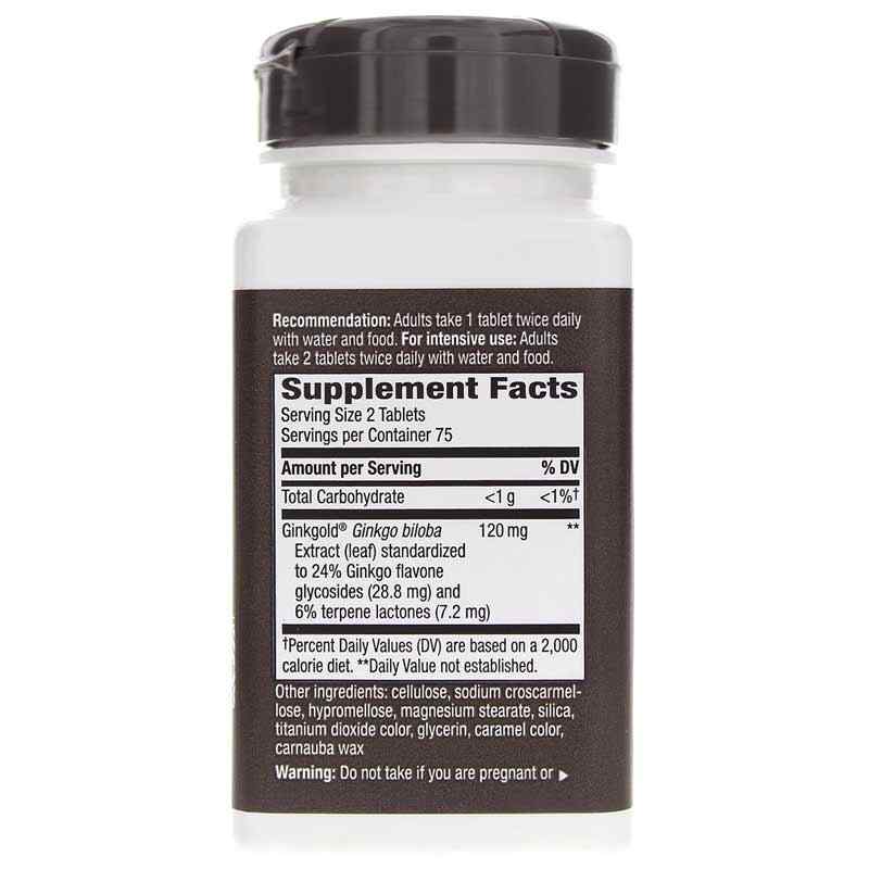 Ginkgold 60 Mg for Mental Sharpness, 150 Tablets, by Natures Way, image #2
