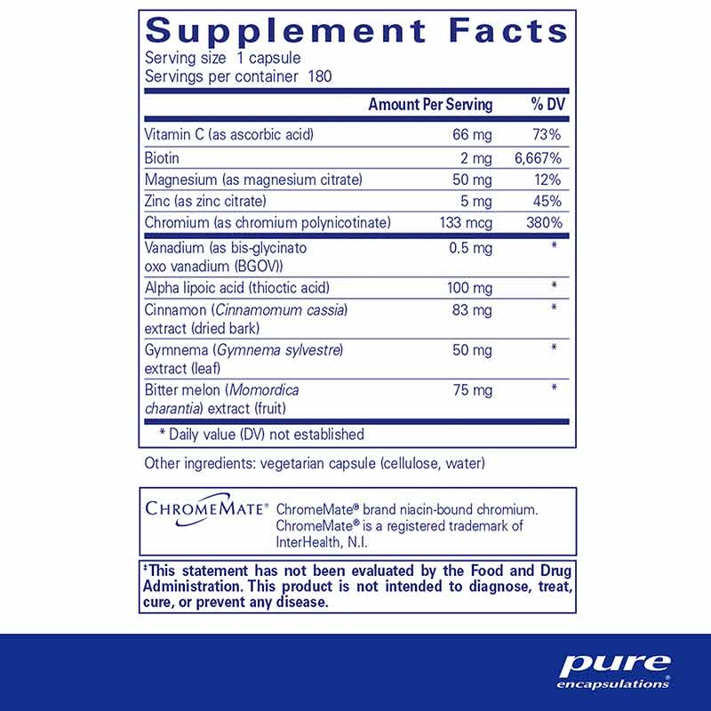 GlucoFunction, 180 Capsules, by Pure Encapsulations, image #2