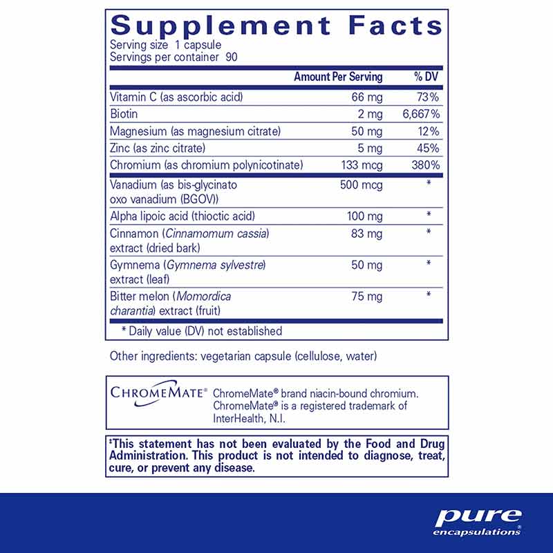 GlucoFunction, 90 Capsules, by Pure Encapsulations, image #2