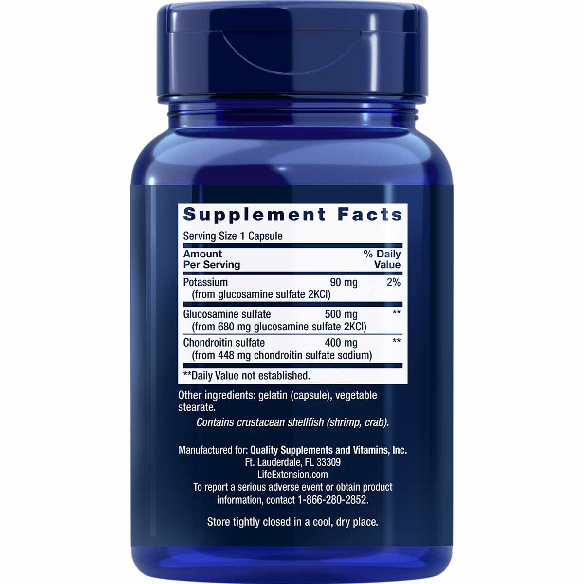 Glucosamine/Chondroitin, 90 Capsules, by Life Extension