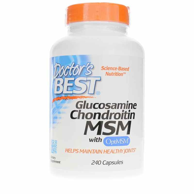 Glucosamine Chondroitin MSM, 240 Capsules, by Doctors Best