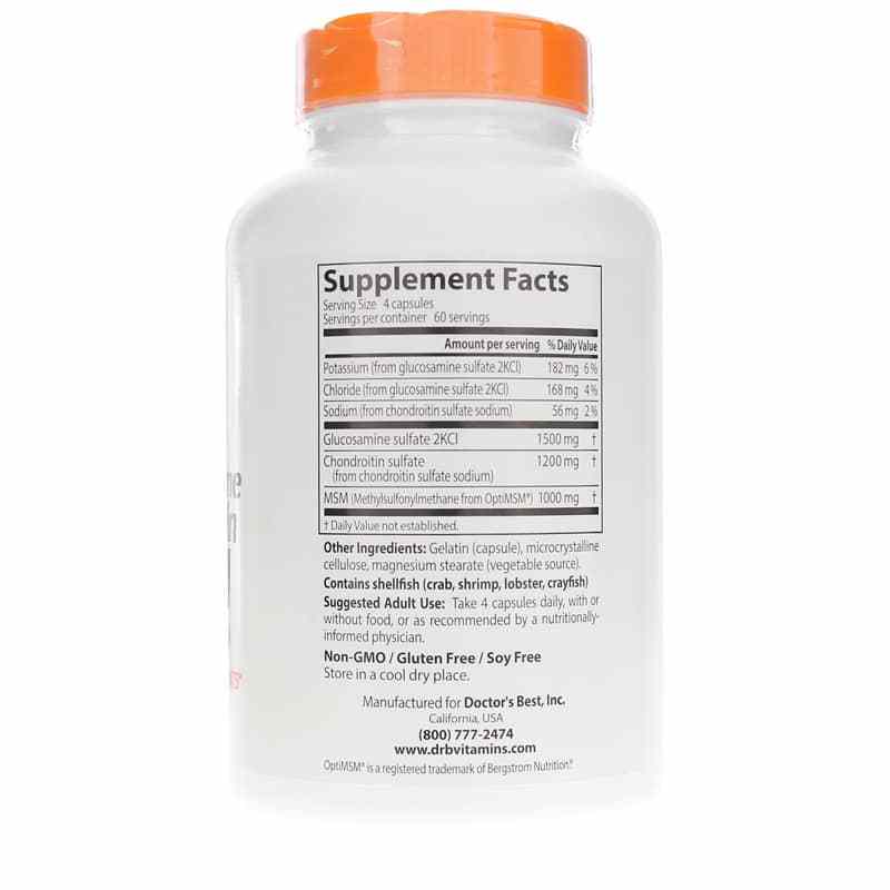 Glucosamine Chondroitin MSM, 240 Capsules, by Doctors Best, image #2