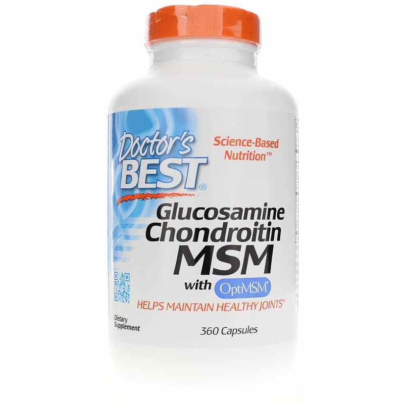 Glucosamine Chondroitin MSM, 360 Capsules, by Doctors Best