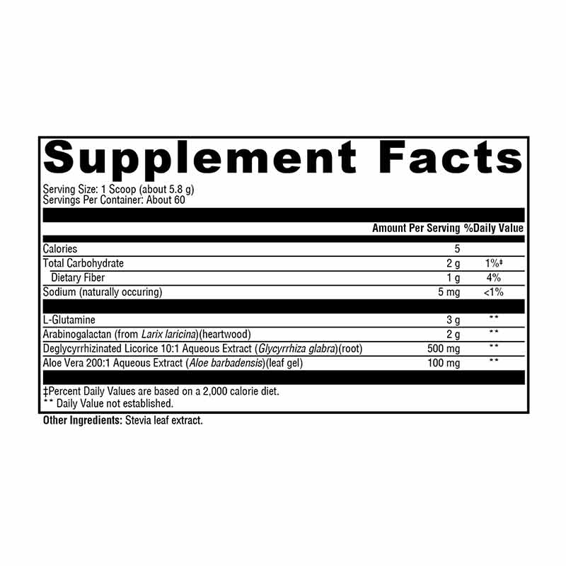 GlutAloeMine Enhanced Gastrointestinal Support Powder, 12.28 Oz, by Xymogen, image #2