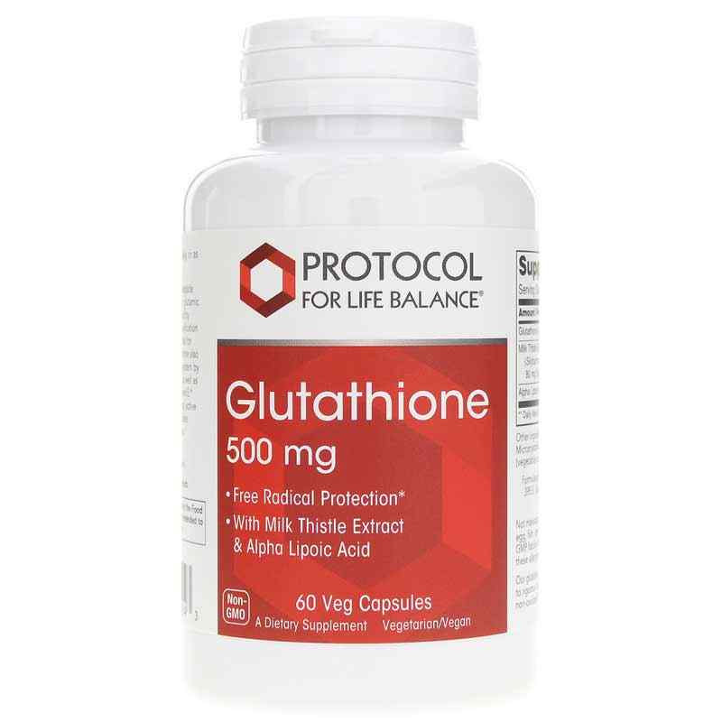 Glutathione 500 Mg, by Protocol For Life Balance