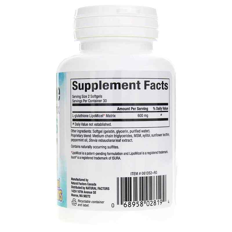 Glutathione LipoMicel Matrix, by Natural Factors Glutathione LipoMicel Matrix, by Natural Factors