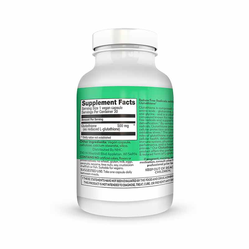 Glutathione, by Natural Healthy Concepts, 30 Capsules Glutathione, by Natural Healthy Concepts, 30 Capsules
