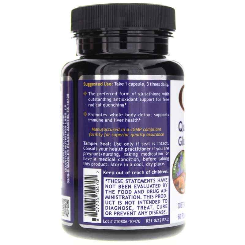 Glutathione Support, by Quantum Nutrition Labs, image #3