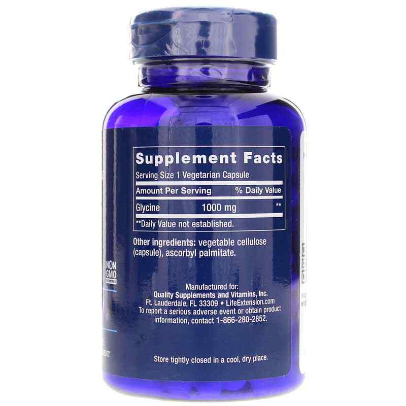 Glycine 1000 Mg, by Life Extension, image #2