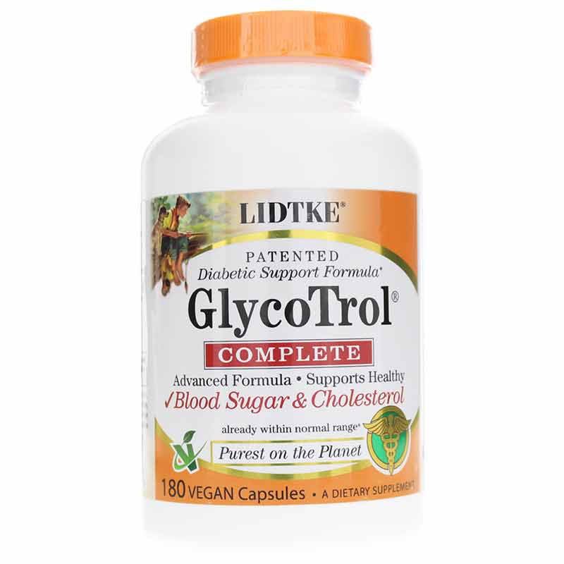 GlycoTrol Complete Blood Sugar Support, 180 Veg Capsules, by Lidtke