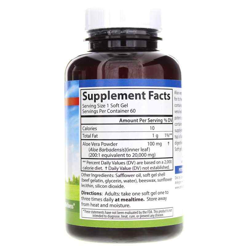 Golden Aloe 100 Mg, 60 Softgels, by Carlson Labs, image #2