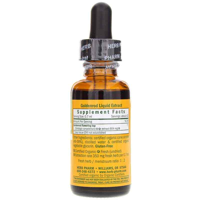 Goldenrod Extract, 1 Oz, by Herb Pharm, image #2