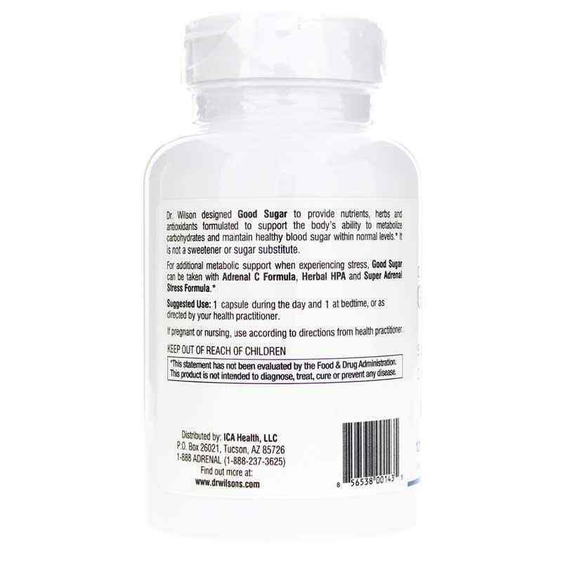Good Sugar, 120 Capsules, by Doctor Wilson's, image #3