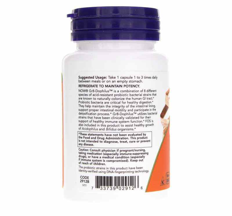 Gr8 Dophilus 4 Billion, by NOW Foods, image #3