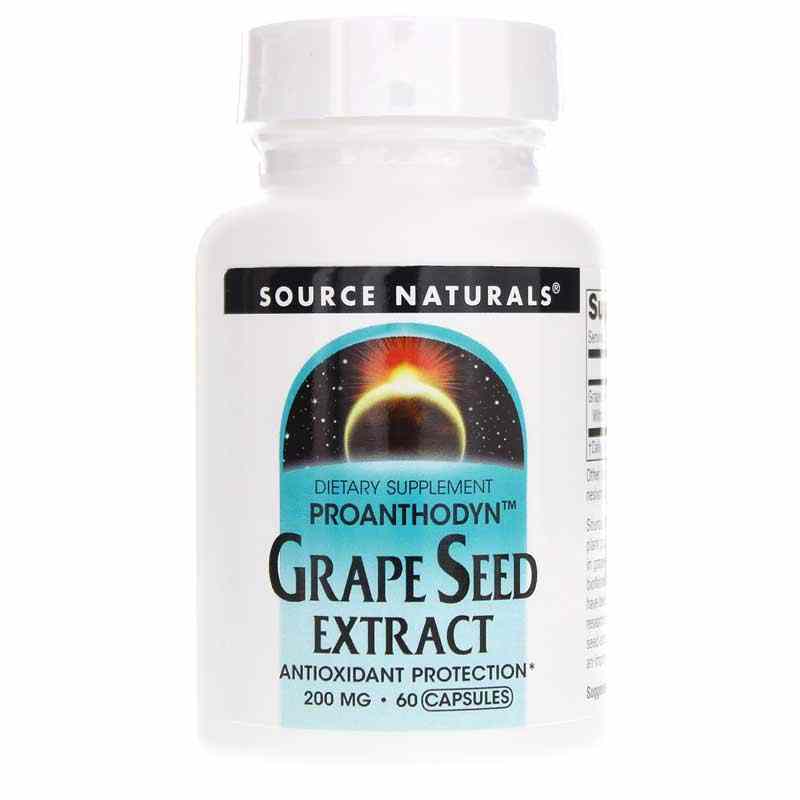 Grape Seed Extract Proanthodyn 200 Mg Capsules, by Source Naturals
