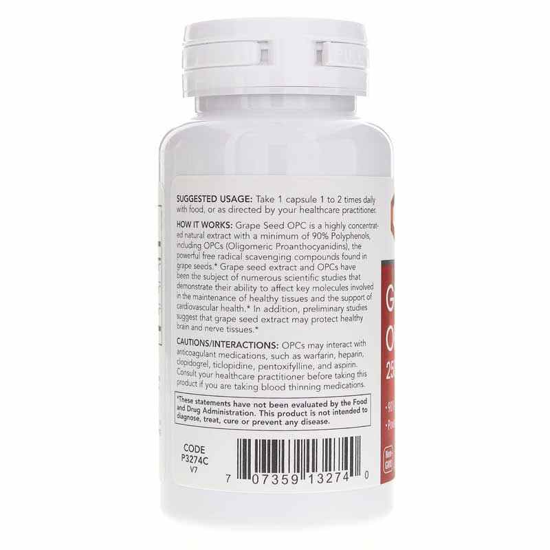 Grape Seed OPC 250 Mg, by Protocol For Life Balance, image #3