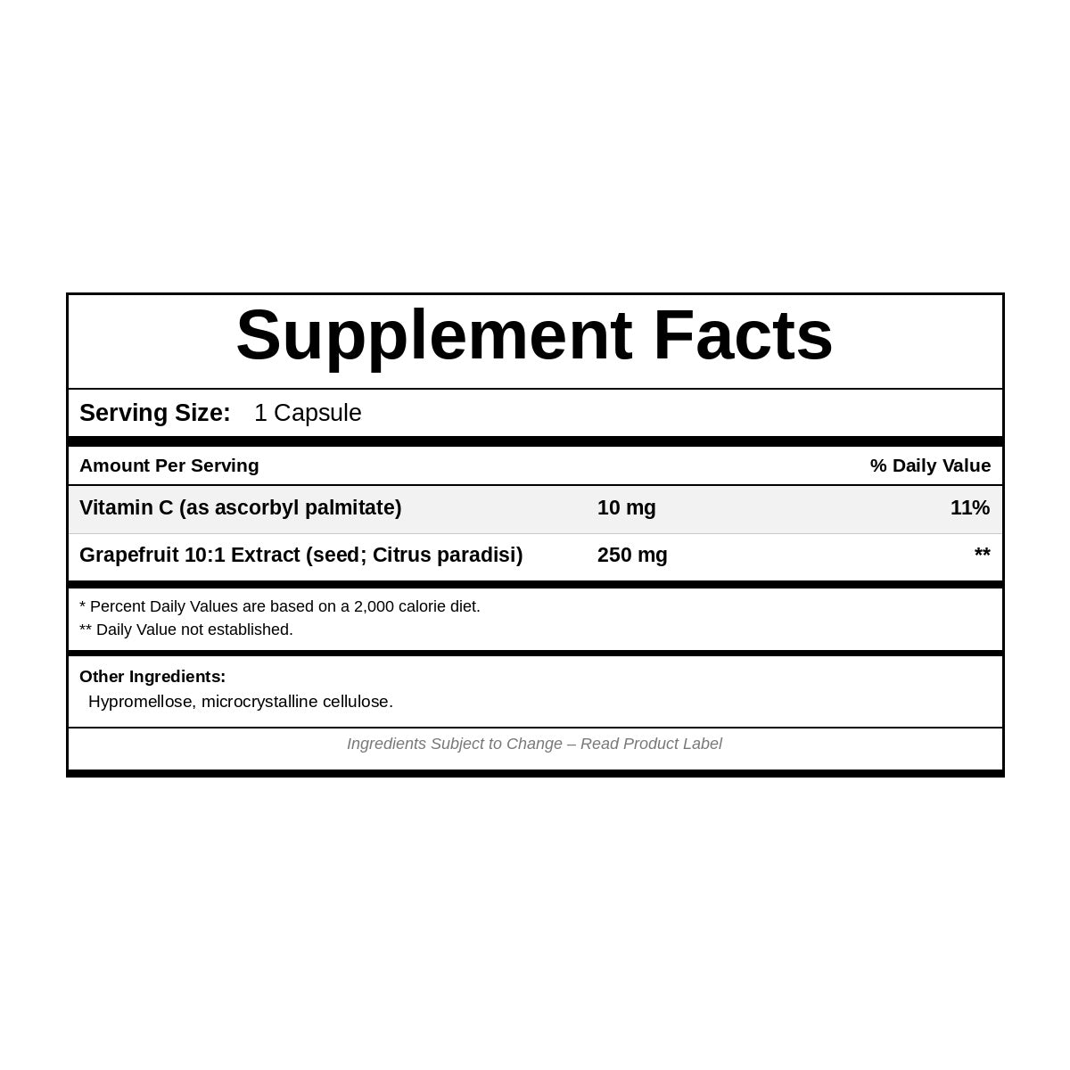 Grapefruit Seed Extract, 120 Capsules, by NutriDyn