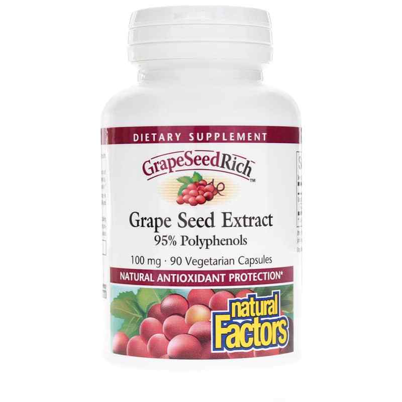 GrapeSeedRich Grape Seed Extract 100 Mg, 90 Veg Capsules, by Natural Factors