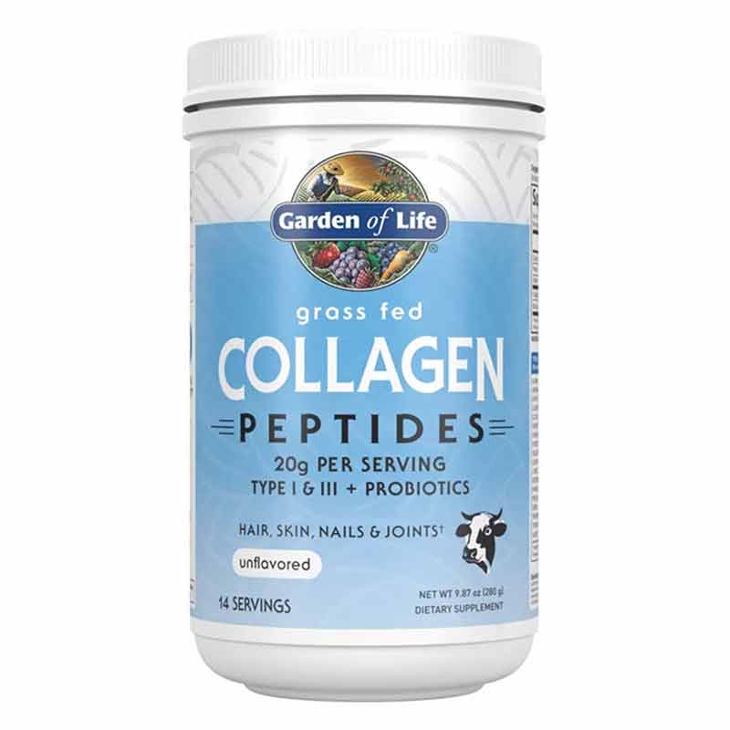 Grass Fed Collagen Peptides, by Garden of Life - Unflavored / 14 Servings