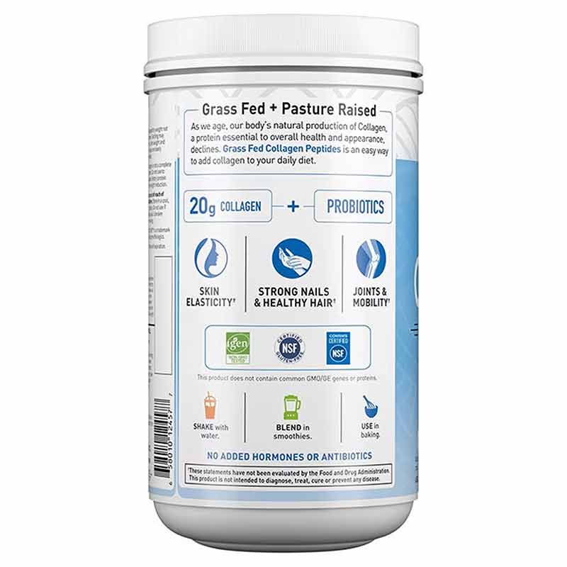 Grass Fed Collagen Peptides, Unflavored, 14 Servings, by Garden of Life, image #3