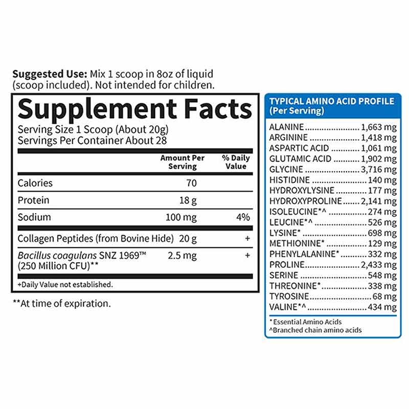 Grass Fed Collagen Peptides, Unflavored, 28 Servings, by Garden of Life, image #2