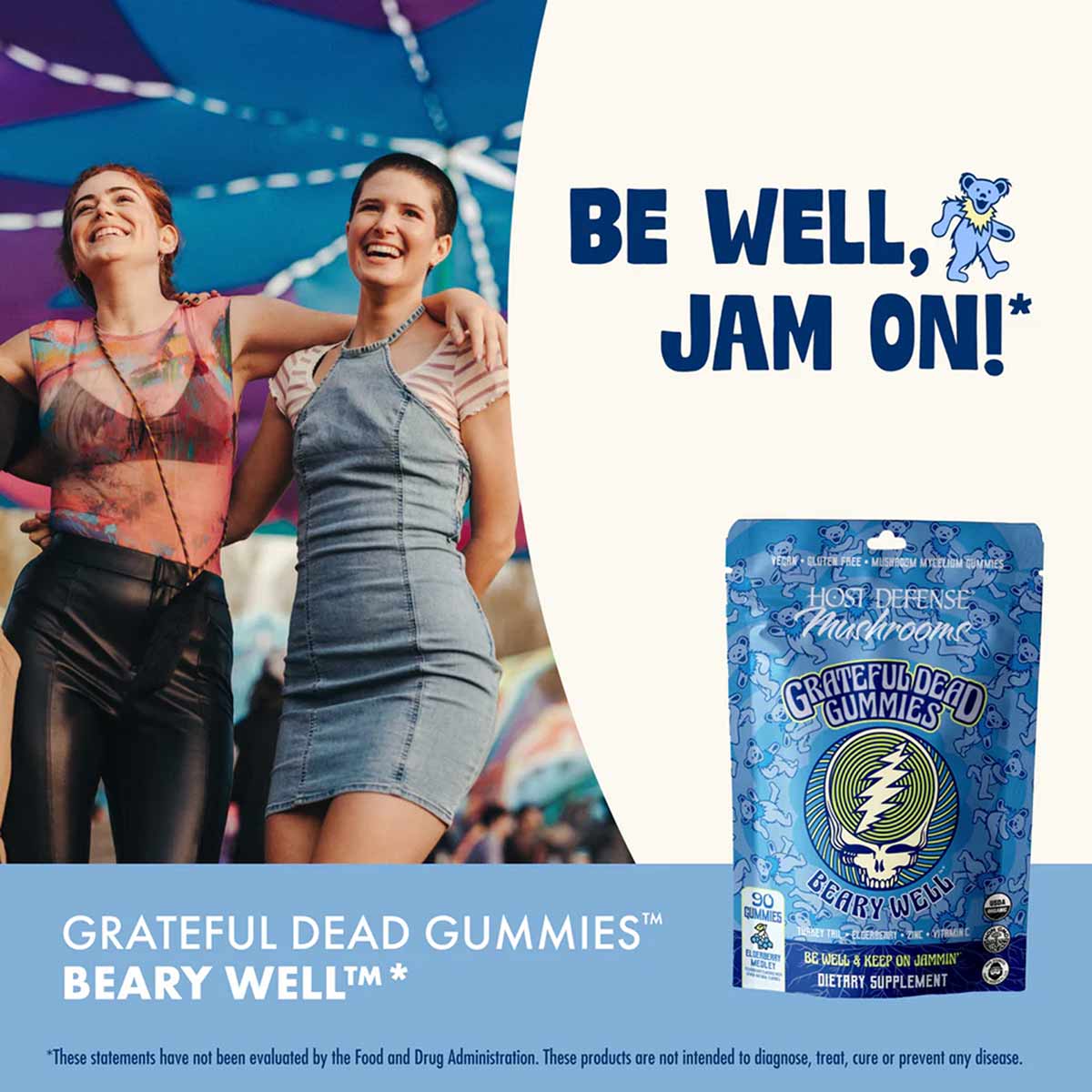 Grateful Dead Gummies Beary Well, by Host Defense