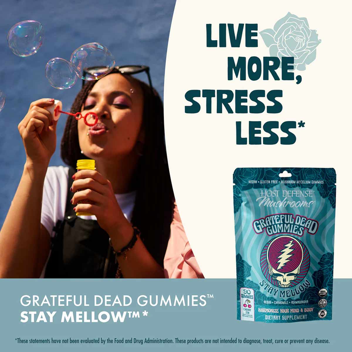 Grateful Dead Gummies Stay Mellow, by Host Defense