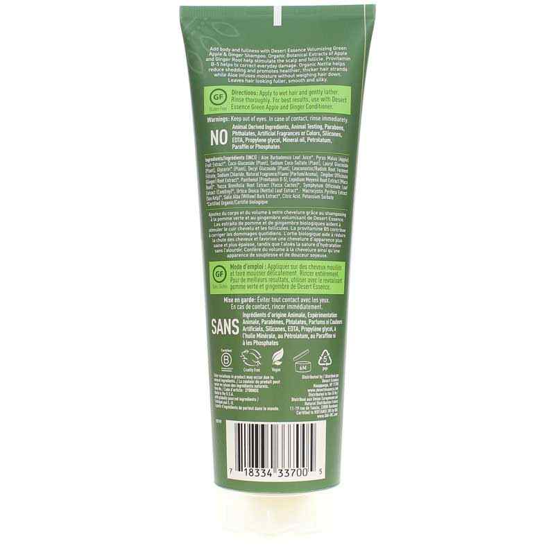 Green Apple & Ginger Volume Shampoo, by Desert Essence, image #2