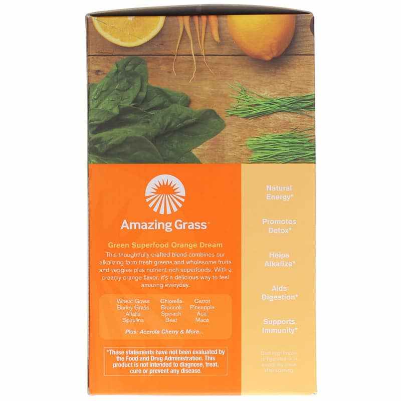Green Superfood, Orange Dream, 15 Packets, by Amazing Grass, image #2