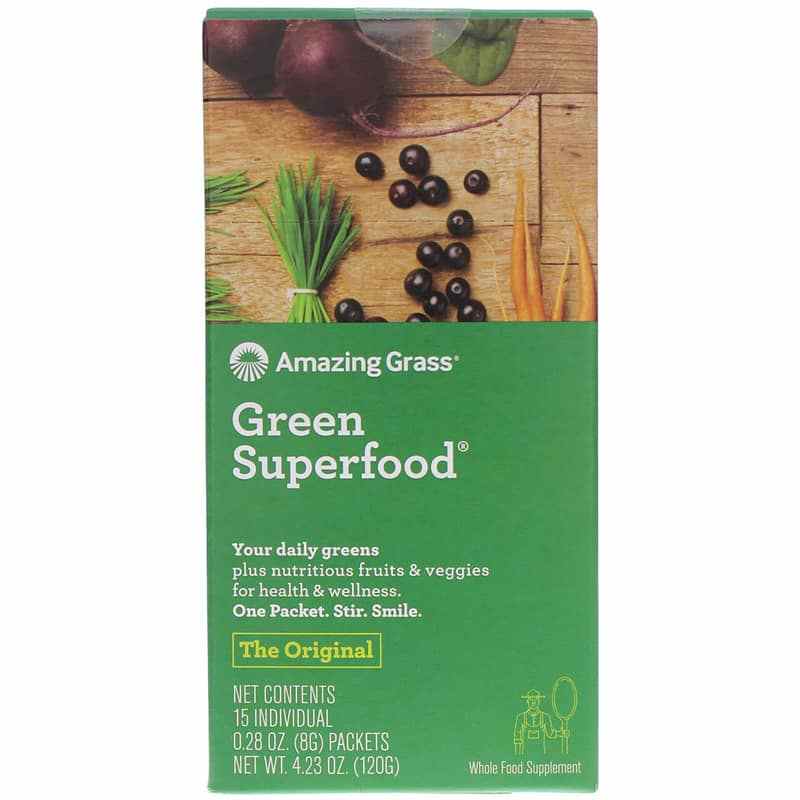Green Superfood, Original, 15 Packets, by Amazing Grass
