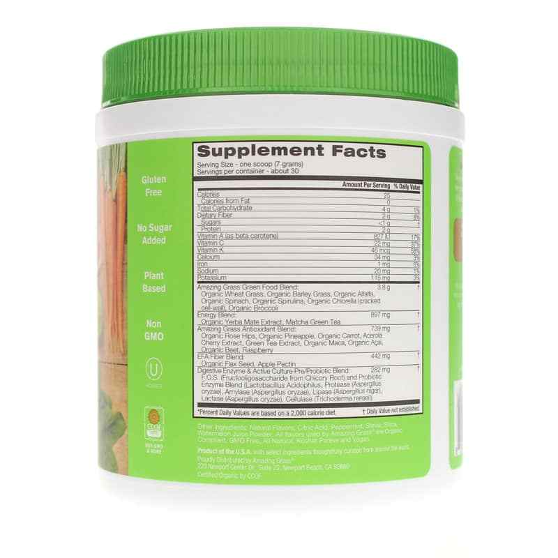 Green Superfood Energy, Watermelon, 30 Servings, by Amazing Grass, image #2