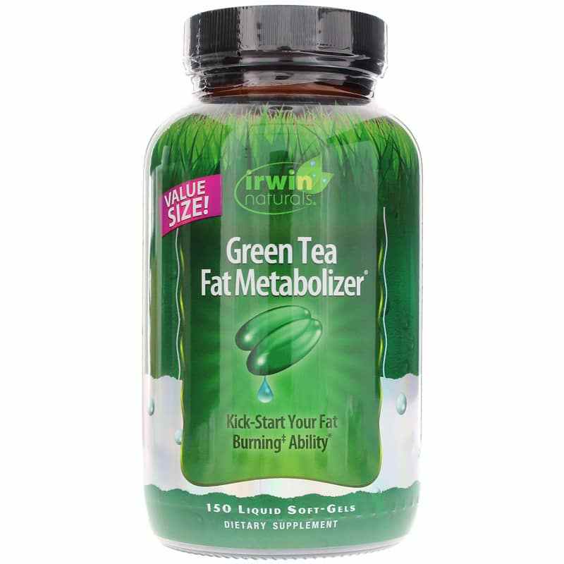 Green Tea Fat Metabolizer, 150 Liquid Softgels, by Irwin Naturals