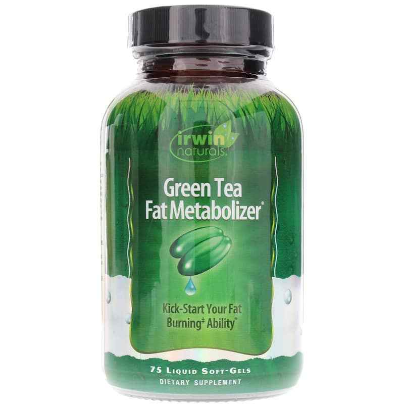 Green Tea Fat Metabolizer, 75 Liquid Softgels, by Irwin Naturals