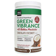 Green Vibrance Plant-Based Superfood Powder, Chocolate Coconut, 12.7 Oz, by Vibrant Health