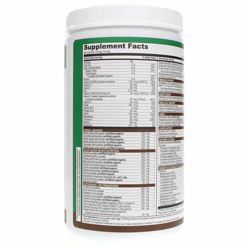 Green Vibrance Plant-Based Superfood Powder, Chocolate Coconut, 12.7 Oz, by Vibrant Health, image #2